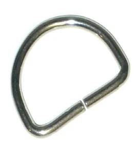 D RINGS 25MM UNWELDED FOR BUCKLES FOR WEBBING ETC, FREE P&P SILVER - Picture 1 of 1