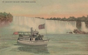 Main of the Mist Blick aus Kanada Vintage Postkarte - Bild 1 von 2