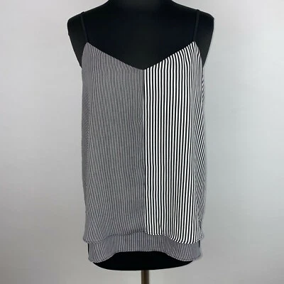 Maurices Womens M Stripe Tiered Double Layer Spaghetti Strap Tank NM - Image 1 of 4
