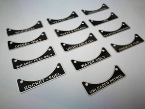 KUNDENSPEZIFISCHES METALL KRAFTSTOFFEINFÜLLABZEICHEN PASST LAND ROVER DEFENDER 90 109 110 #502951 - Bild 1 von 7