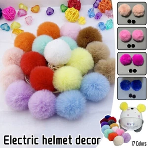 8CM Plush Bear Ear Electric Helmet Decors Accessories Sticker Cosplay Styling - Picture 1 of 29