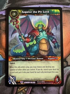 Juego de cartas coleccionables World of Warcraft Ancients 163/240 Azgalor the Pit Lord - Imagen 1 de 2