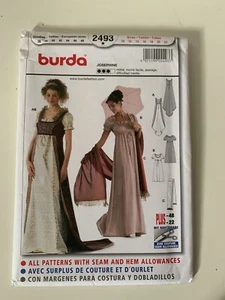 Burda SEWING PATTERN 2493 Empress Josephine Costume 10-22 - Uncut - Picture 1 of 4