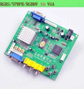 HD Video Converter Board RGB CGA EGA YUV to VGA Arcade Game Monitor Module Board - Picture 1 of 5