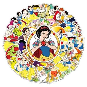 Schneewittchen 7 Zwerge Disney Wandaufkleber Aufkleber Bombe Laptop Vinyl Aufkleber - Bild 1 von 5