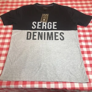 Serge Denimes Mens Black / Grey T-Shirt Size XL Round Neck Limited Edition BNWT - Picture 1 of 24