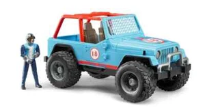 1/16 Jeep Cross Country Racer blu con autista di Bruder 02541 - Foto 1 di 1