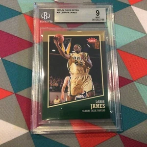 Lebron James #39 BGS neuwertig 9 Fighting Irish Lakers 2013/14 Fleer Retro - Bild 1 von 2