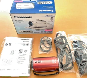 Panasonic HC-V300M Camcorder 32GB coral pink Tested touchscreen 50x iA ZoomJapan - Picture 1 of 15