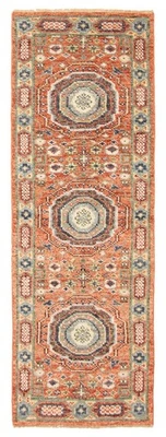 Vintage Hand-knotted Runner Rug 2'6" x 8'0" Traditional Oriental Wool Carpet - Image 1 of 4