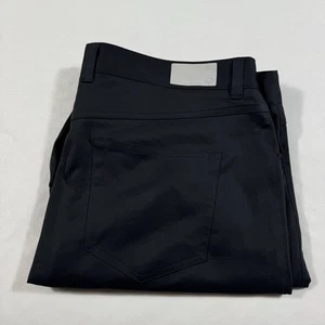 Peter Millar Pants Men 38x32 Black EB66 Performance 5 Pocket Chino - Picture 1 of 10