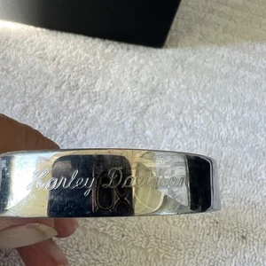 Harley Davidson Simple Cuff Bracelet With Engraving - Picture 1 of 6