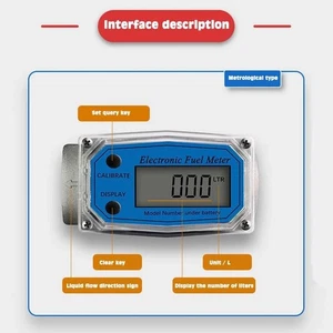 Turbine Flow Meter PCB Electronic Flow Indicator Sensor Counter Flowmeter Gauge - Picture 1 of 15