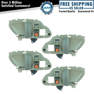 Juego de 4 manijas de puerta interiores grises delanteras traseras para Chevy GMC Suburban Tahoe Foto 1 de 4