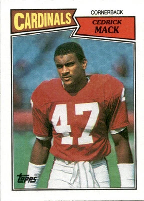 1987 Topps Cedric Mack #338 St. Louis Cardinals - Image 1 of 2
