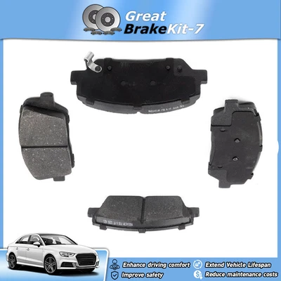 Front Disc Brake Pad Kit for 2010 2011 2012 2013 2014 Hyundai Genesis Coupe 2.0L - Image 1 of 4