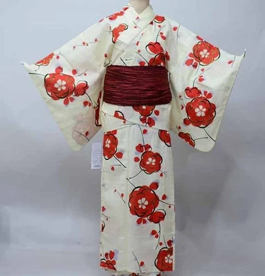 Two-Part Yukata Heiji Obi Set For Women Easy To Wear Separate Glitter Natural Co - Image 1 of 4