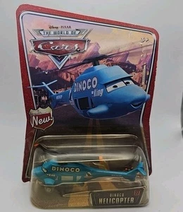Mattel Disney Pixar The World of Cars #27 Diecast Dinoco Helicopter Read - Picture 1 of 5
