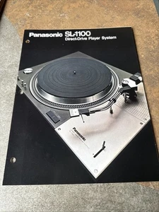 Tocadiscos Original Panasonic SL-1100 Transmisión Directa Color Triple Folleto Especificaciones! - Imagen 1 de 8