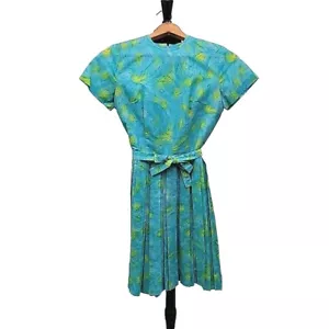 Vintage 60s Handmade Psychedelic Mod Hippie Dress Small - Picture 1 of 19