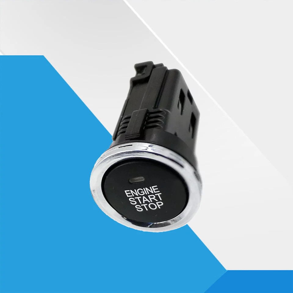 Interruptor de arranque eléctrico de 12 V de CC 3 pines botón de parada de arranque del motor sin llave para automóvil Foto 1 de 4