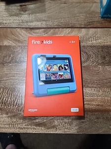 SEALED NEW! Amazon Fire 7 Kids 12th Gen (2022) 16GB Tablet, Wi-Fi, 7" - Blue - Picture 1 of 5