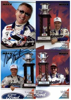 MARK MARTIN 1995 MAXX Jumbo Card Watkins Glen Special Edition Autograph Auto #'d - Image 1 of 2
