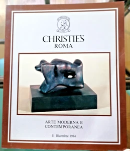 1984 CATALOGO ASTA CHRISTIE'S ROMA ARTE MODERNA CONTEMPORANEA c STIME 98 ARTISTI - Foto 1 di 2