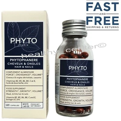 Phyto Phytophanere Hair & Nails Dietary Supplements 120 Caps EXP 09/2027 - Image 1 of 4