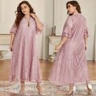 Stylish Muslim Evening Party Clothing Plus Size Long Abayas in Elegant Pink