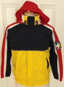 Vintage Tommy Hilfiger Sailing Gear Full Zip Colorblock Jacket M - Picture 1 of 6