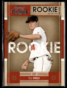 2008 Playoff Contenders #44 T.J. Steele Houston Astros