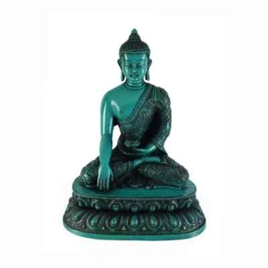 Shakyamuni Budhha Statue for decorative collections- Tibetan Statue - Turquoise - Picture 1 of 6