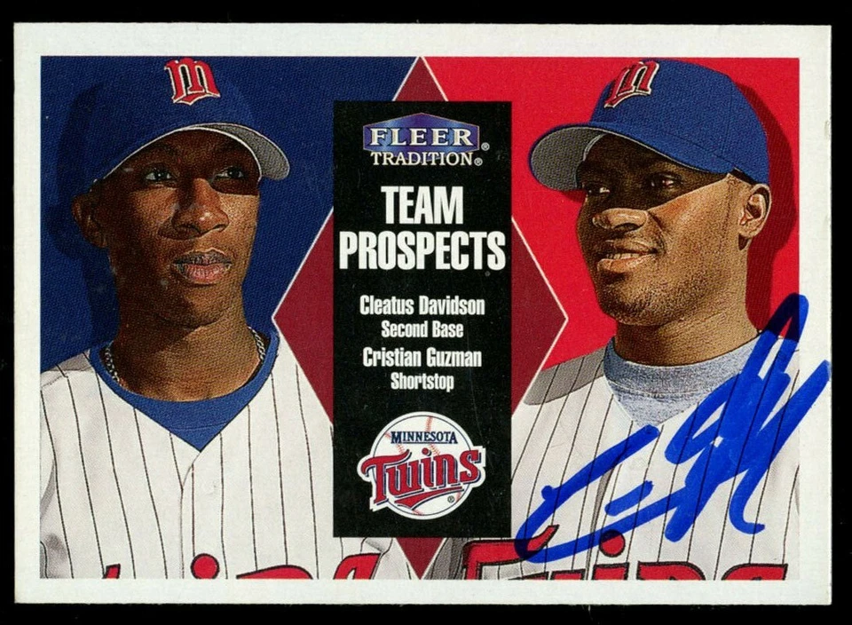 Cristian Guzman #156 signed autograph auto 2000 Fleer Tradition Baseball Card - Image 1 of 1