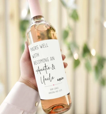 Auntie & Uncle Again Baby Announcement Pregnancy Reveal Sister Brother in Law - Image 1 of 2