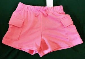 365 KIDS GARANIMALS Girl sz 4 Pink Core Shorts Cotton Blend 2 Pocket Bow Front - Picture 1 of 2