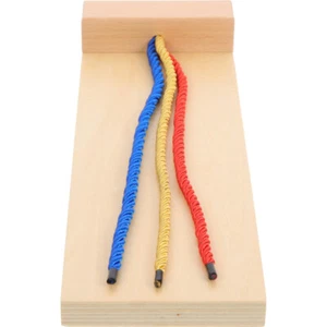 Wooden Teaching Hair Braiding Tool Kid Toddler Learning Toys Child - Picture 1 of 12