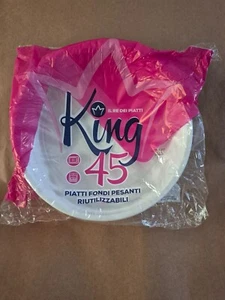 45 PIATTI FONDI IN PLASTICA RIGIDI MONOUSO USA E GETTA 810 GR STOVIGLIE POSATE - Foto 1 di 1