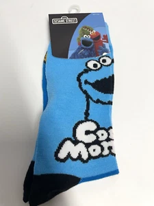 CALZINI SEASAME STREET COOKIE MONSTER CREW TAGLIA 8-12 - Foto 1 di 2
