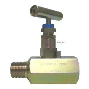 Needle Valve 1/2" MNPT x 1/2" FNPT 6,000 PSI Steel Delrin Seats, NACE <540IN06 - Picture 1 of 2