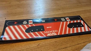 Neo Geo Arcade Control Panel Overlay vinyl 30 x 9.5 6 slot - Picture 1 of 6