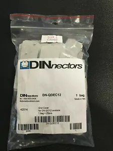 Case of 26 Bags DINNECTORS DN-QDEC12 END COVER - 25 Pieces Each - Picture 1 of 3