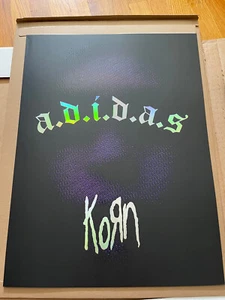 NEW Korn Adidas Limited Poster RARE - Picture 1 of 7