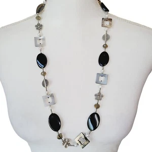Collar Estación Cuentas Premier Designs Moda Perlas de Agua Dulce Concha Vidrio - Imagen 1 de 7