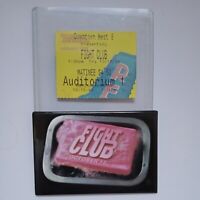 FIGHT CLUB (Opening Day) Movie Ticket Stub + Original Promotional Pin