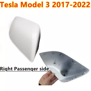 Tapa blanca con espejo retrovisor lateral derecho para pasajero para Tesla Model 3 2017-2022 - Imagen 1 de 2