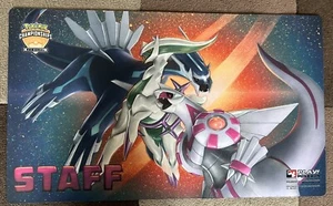 Pokemon Arceus Dialga Palkia STAFF Playmat - Regional Exclusive - New - Picture 1 of 1