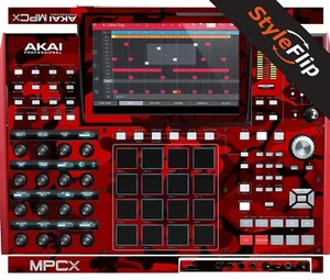Piel Akai MPC-X | Rojo camuflaje | Calcomanía protectora | StyleFlip Skins - Imagen 1 de 1