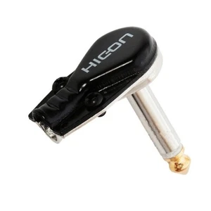 Spina JACK Mono 6,3 mm, angolo 90° piatto, Hicon HI-J63MA05, punta dorata - Foto 1 di 5