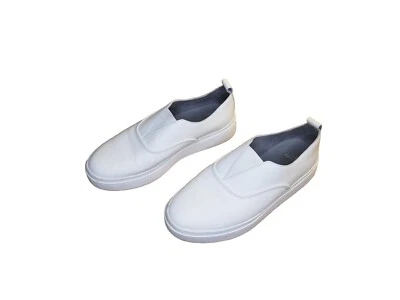 Tenis para mujer Eileen Fisher Byrdy talla 7 de cuero blanco sin cordones banda elástica  Foto 1 de 4